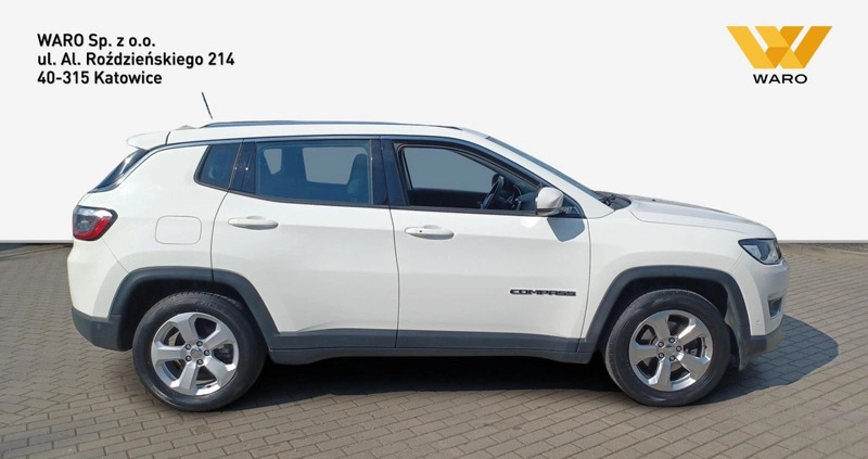 Jeep Compass cena 83500 przebieg: 54390, rok produkcji 2018 z Kluczbork małe 379